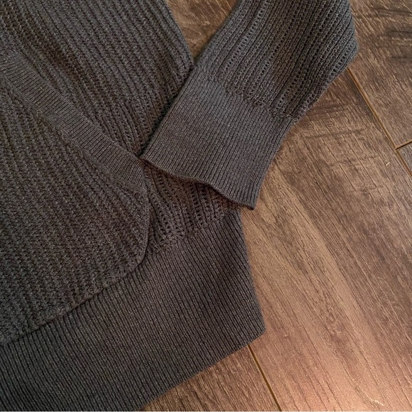 AllSaints Metz knit hoodie grey zip up - Picture 5 of 10